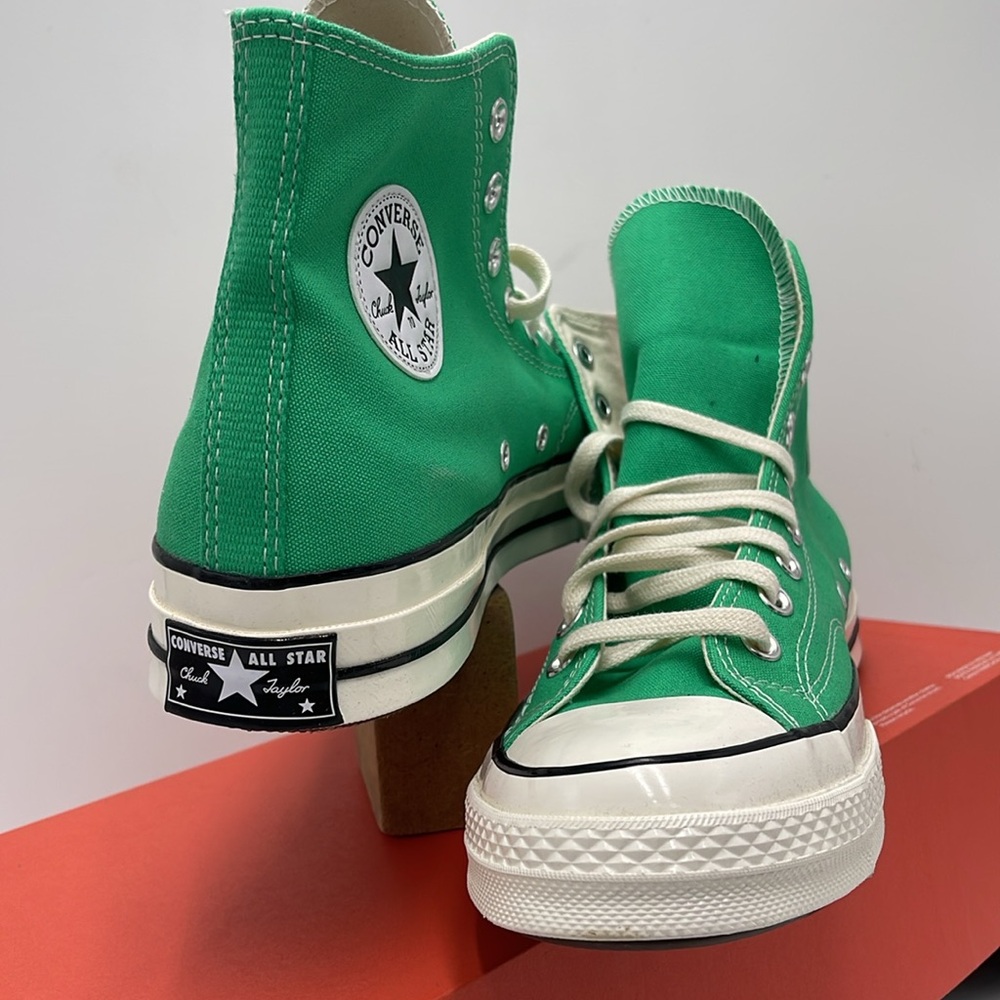 Converse Men’s Emerald High-Top Sneakers A08613F
CHUCK 70 HI
APEX GREEN/EGRET/BL - Picture 8 of 16